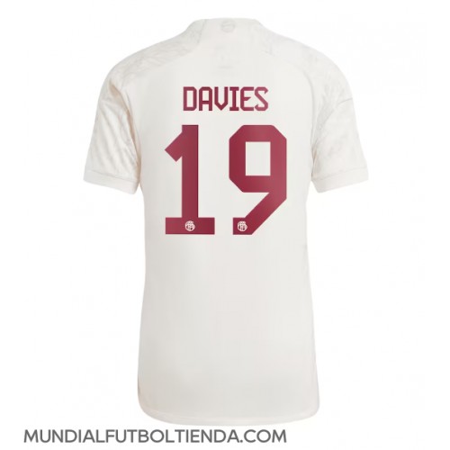 Camiseta Bayern Munich Alphonso Davies #19 Tercera Equipación Replica 2023-24 mangas cortas